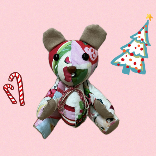 2024 新作】パッチdeくまさん クリスマス テディベア パッチワーク