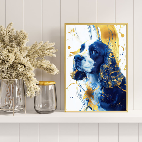 青と金 - アメリカンコッカースパニエル犬 No.1】アメコカ・ゴールド