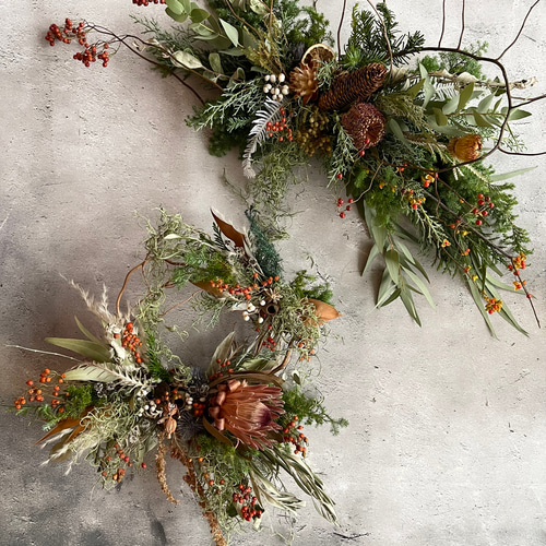 クリスマスSALE5500円→4000円 スワッグギフト お祝い 開店祝い 新居