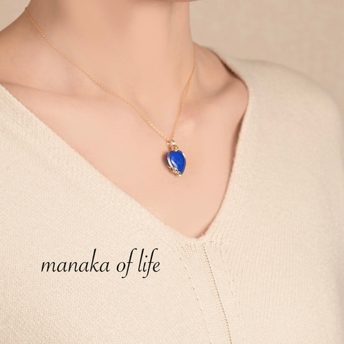 ラピスラズリのワイヤーアートラッピング　ペンダントトップ ラピスラズリ ペンダントトップ ワイヤーラッピング 14kgf