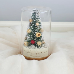 シーグラスアート『 ♡Happy Happy Christmas♡』 シーグラスアート クリスマスツリー ピンク ヒーリングアート 絵画