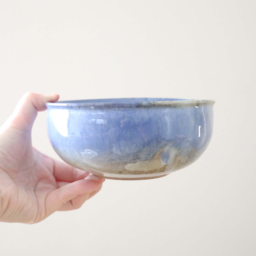 中国　藍釉　鉢　ボウル　窯変釉　美術　工芸品約高さ9cm 径17cm 中国 藍釉 鉢 ボウル 窯変釉 美術 工芸品約高さ9cm 径