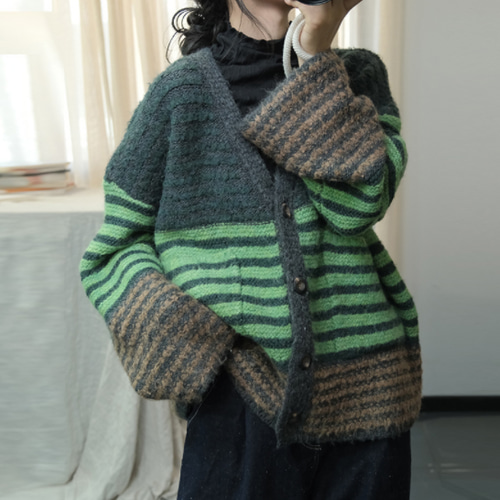秋色.アクリルニット.品質.コットン.手編みニットセーター