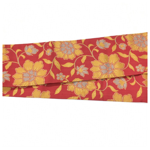 T*i様 アンティーク　正絹　お召し　黒×金•赤•銀のドットの様な菊模様 アンティーク正絹お召し黒×金•赤•銀のドットの様な菊模様