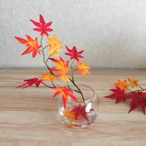 【値下げ】造花紅葉 楽天市場】【造花】モミジ・紅葉（もみじ造花・フェイクグリーン