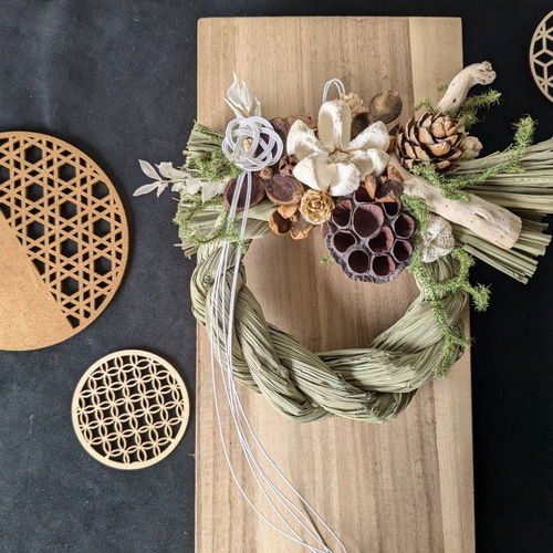 お正月飾り】木の実としめ縄 #1 しめ縄・しめ飾り Chêne 通販 18383231