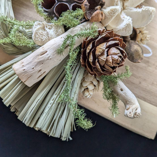 お正月飾り】木の実としめ縄 #1 しめ縄・しめ飾り Chêne 通販 18383231
