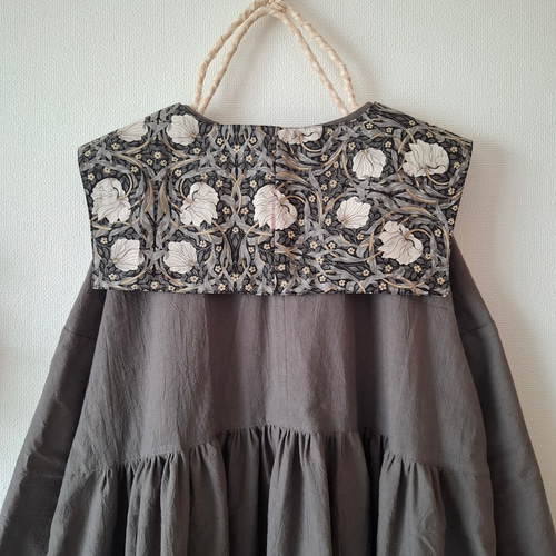 ウィリアム・モリス ピンパネル ワンピース つけ襟 フォーマル