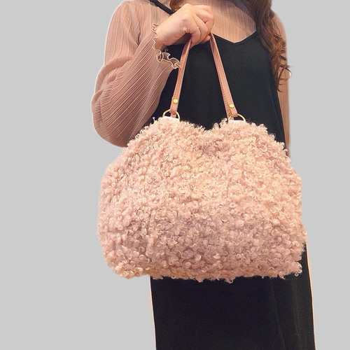 カルガンラム ファーバッグ ハンドバッグ baby Momi 通販