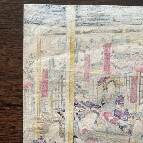 浮世絵　明治初期　アンティーク 75 浮世絵 明治初期 アンティーク 75 浮世絵明治初期アンティーク 75