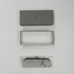 京友禅　がま口ペンケース（眼鏡ケース）『ONE TONE』　菊　モノトーン 11枚目の画像