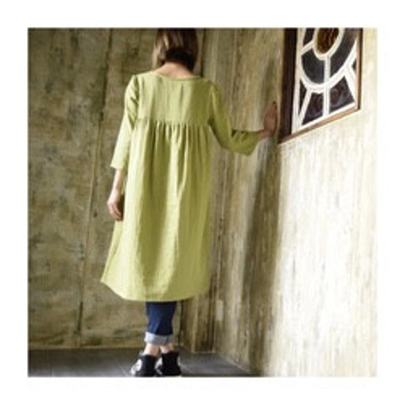 ふわふわ柔らかお肌に優しいコットンダブルガーゼワンピース／胸  