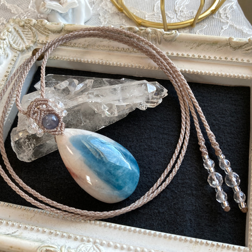天然石】 【ハンドメイド】小さなキャッツアイ☆アクアマリン