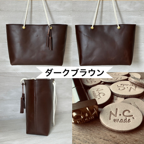 美品　レザービジネスバッグ　フラップ型　ダークブラウン　茶色　トートバッグ フラップトートバッグ(F ブラウン): メンズ｜メーカーズシャツ鎌倉