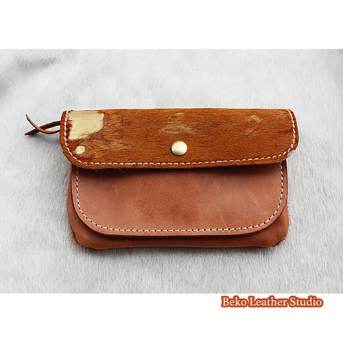 ハラコレザーの3層 長財布財布/3flat-harako-vintage 長財布
