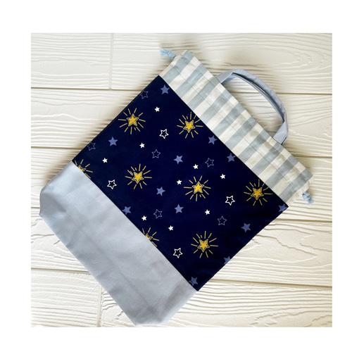ゴリママ☆大人気の星柄☆巾着袋 etc☆入園 入学準備 入学準備 ゴリママ☆大人気の星柄☆巾着袋 etc☆入園