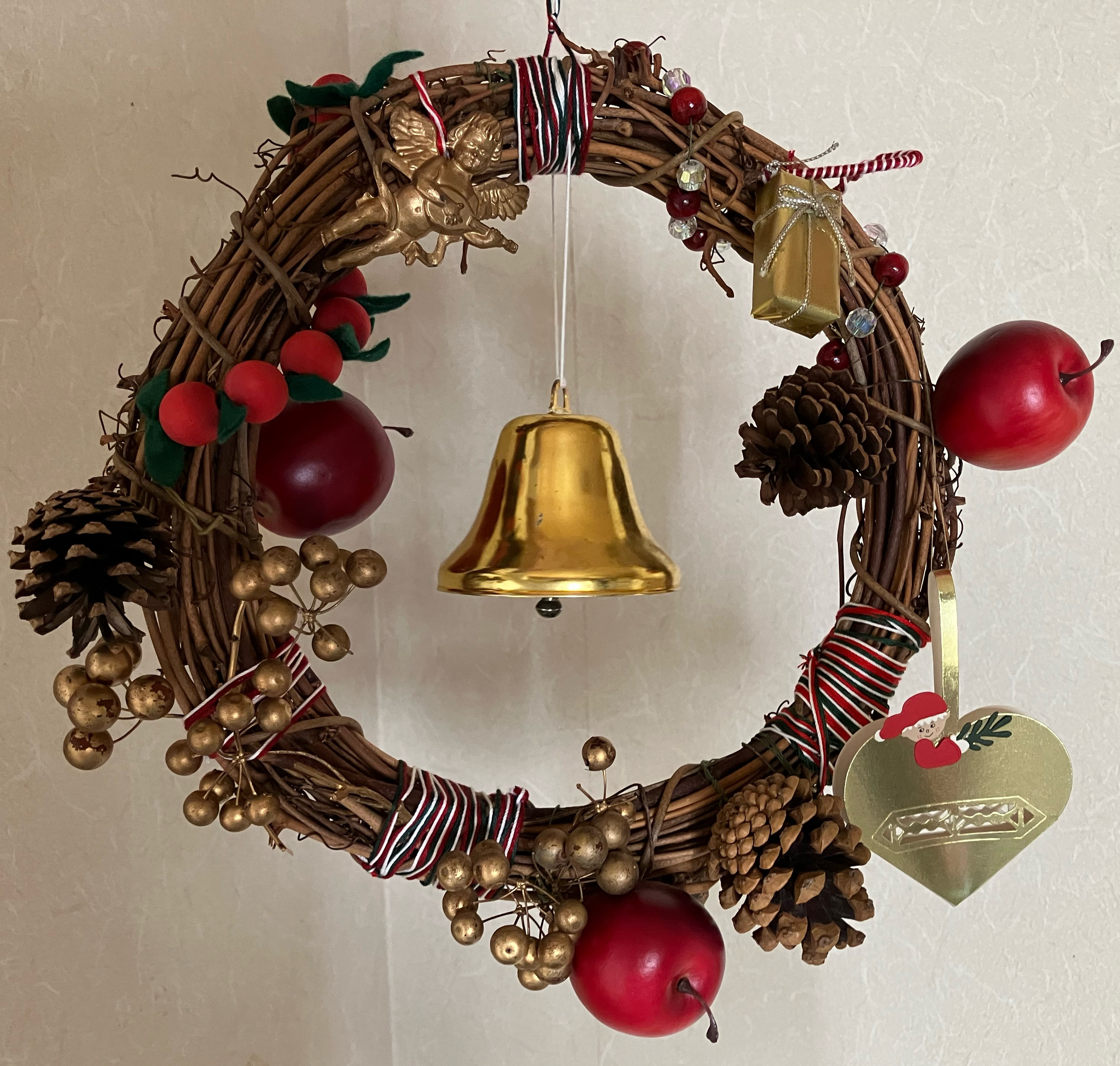 【Creema限定】クリスマスリース ベル付き