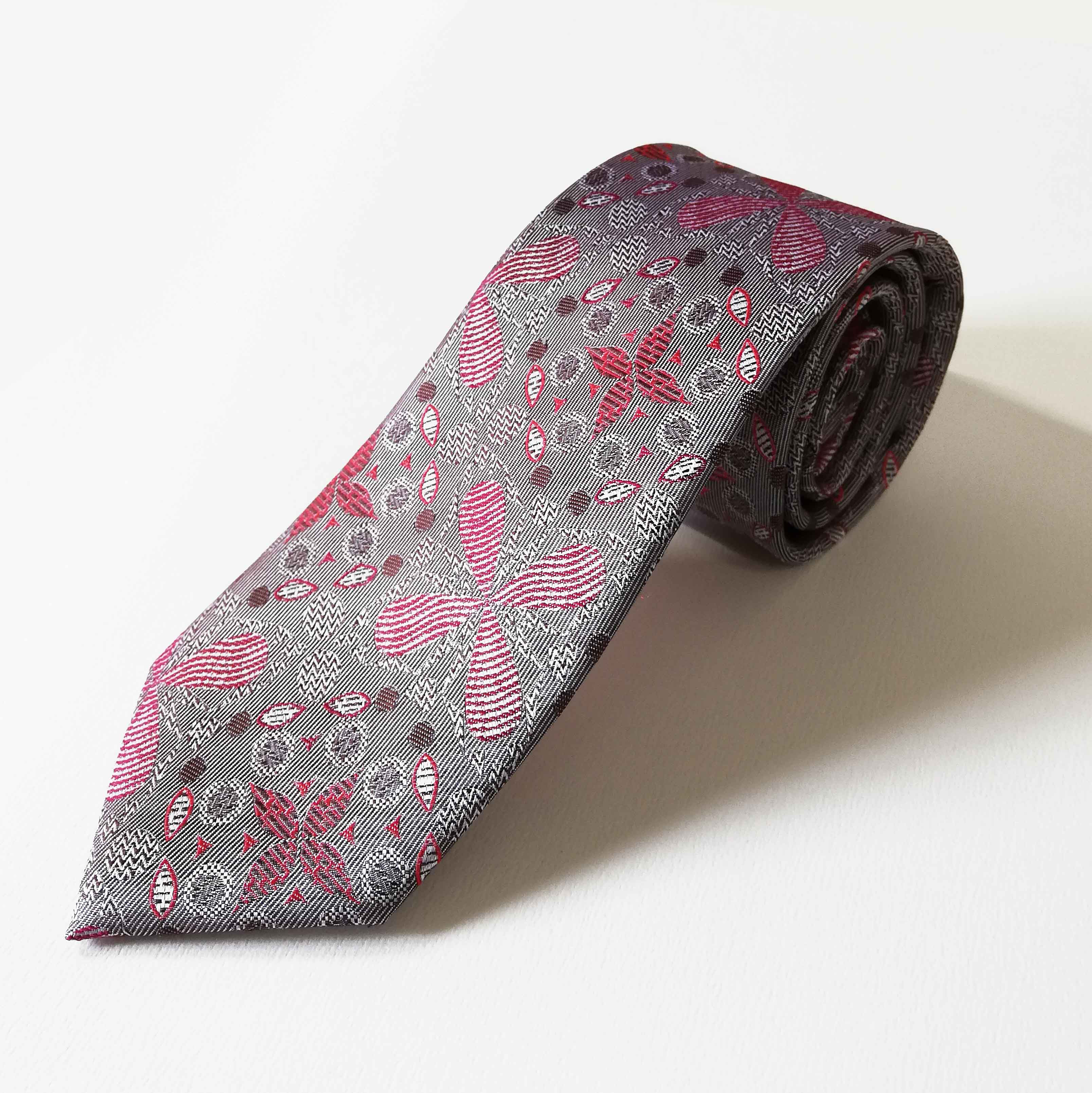 シルバーテクスチャーネクタイ　Silver texture Necktie-0058