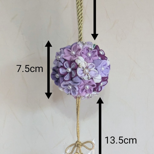 つまみ細工ボールブーケ 七五三 和装 振袖 ♪♪ [作品No210] その他