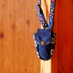 Kogin 豎款無線耳機盒 [刺繡 ☺︎刺子繡] 牛仔布改造 ☺︎ 高爾夫球盒 ⌘接受預訂⌘ 第4張的照片