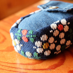 Kogin 豎款無線耳機盒 [刺繡 ☺︎刺子繡] 牛仔布改造 ☺︎ 高爾夫球盒 ⌘接受預訂⌘ 第9張的照片