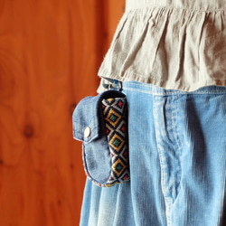 Kogin 豎款無線耳機盒 [刺繡 ☺︎刺子繡] 牛仔布改造 ☺︎ 高爾夫球盒 ⌘接受預訂⌘ 第15張的照片