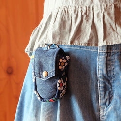 Kogin 豎款無線耳機盒 [刺繡 ☺︎刺子繡] 牛仔布改造 ☺︎ 高爾夫球盒 ⌘接受預訂⌘ 第14張的照片