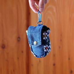 Kogin 豎款無線耳機盒 [刺繡 ☺︎刺子繡] 牛仔布改造 ☺︎ 高爾夫球盒 ⌘接受預訂⌘ 第7張的照片