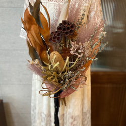 ドライフラワースワッグ ドライフラワーブーケ バンクシアスワッグ