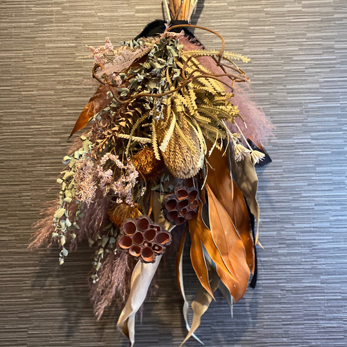 リース　ドライフラワーリース　ブーケ　スワッグ　リースブーケ 土と風の植物園｜ドライフラワー専門店（スワッグ/リース/ブーケ