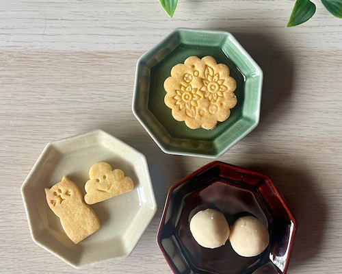 おしゃれ八角皿・小 和モダン カラフル 小皿 bakuzangama 通販
