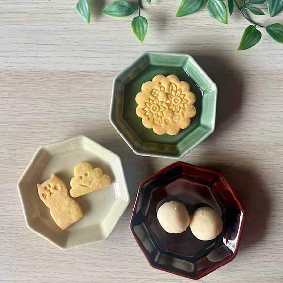 おしゃれ八角皿・小 和モダン カラフル 小皿 bakuzangama 通販