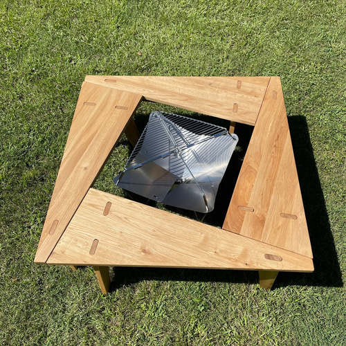 ペンタゴン型 焚き火テーブル （五角形/アウトドア/囲炉裏） ロー