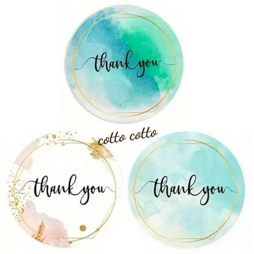 サンキューシール120枚 送料無料☆ サンキューシール 120枚 シール c 通販 18385277｜Creema