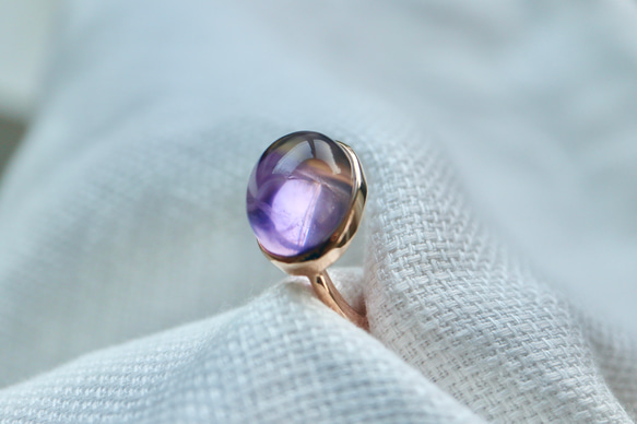 K10[orange×purpleのametrine]ring 指輪・リング STUDIO TENTEN 通販