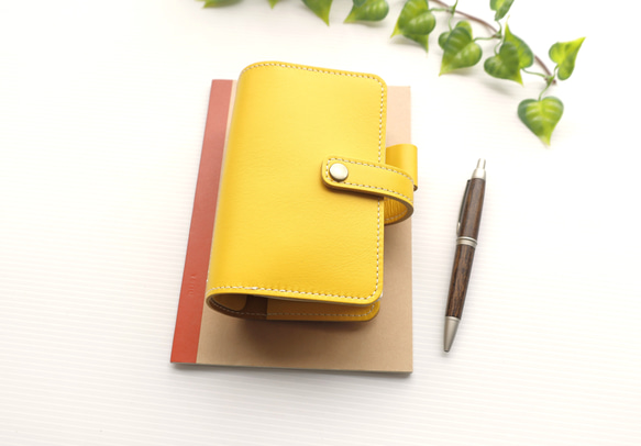 自分らしさを彩る～ ✻ ミニ6 ✻ 牛革 ベルト式 ミニ6穴システム手帳