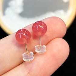 11.1mm 天然無処理 モフモフデュモルチェライトインクォーツ 丸玉 