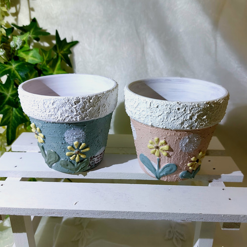 リメイク鉢 リメ鉢 2.5号鉢4点セット 多肉植物 植木鉢 多肉植物 Felice  