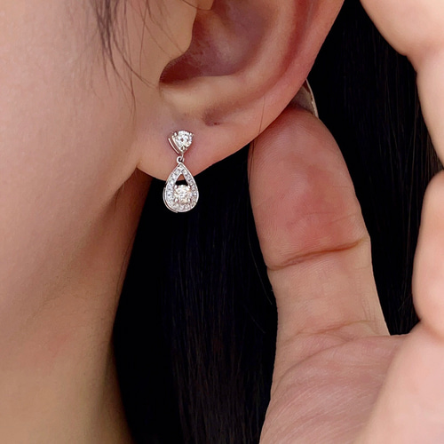 天然ダイヤモンドピアス0.48ct k18 ピアス（スタッド・一粒） パール  