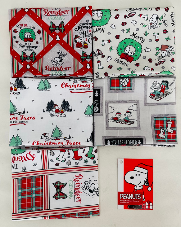 スヌーピー カットクロス クリスマス2024 生地 Hirondelle et Ruby