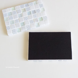 【ラッピング可】パヴェモザイク タイルのディスプレイトレイ Slim ブルー mini 9枚目の画像