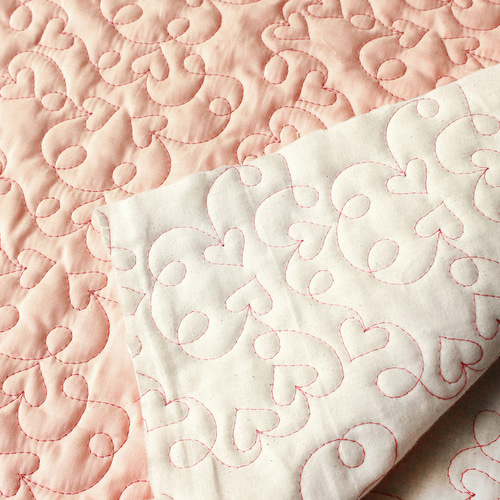 LLビーン 農村風景デザインのキルティング生地