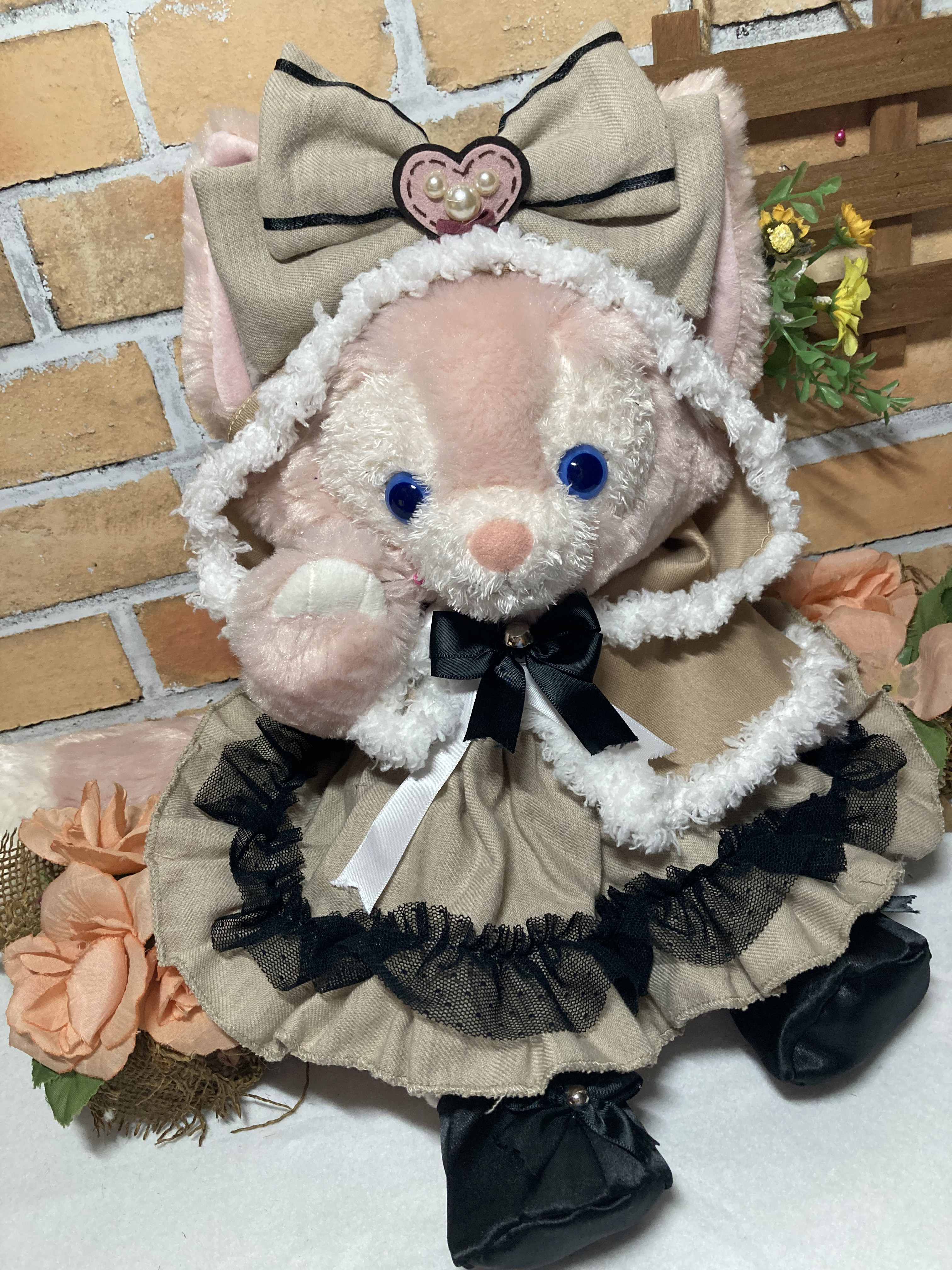 リーナベルＳ　エンジ　和モダン　浴衣ドレス6点コスチューム　ステラルーも出品中 リーナベルS ボルドー花柄 浴衣着物ドレス6点コスチューム