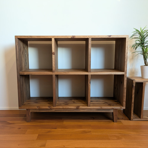 japanese cedar openshelf（脚付）】サイズオーダー可能 収納棚