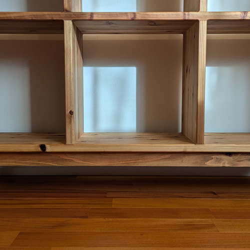 KAZU オーダーラック japanese cedar openshelf（脚付）】サイズオーダー可能 収納棚
