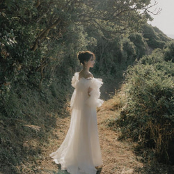 実例写真！ 人気上昇！ウェディングドレス キャミソール パール