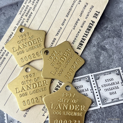 301・ヴィンテージ ライセンス スター 1997年 ヴィンテージ ドッグタグ