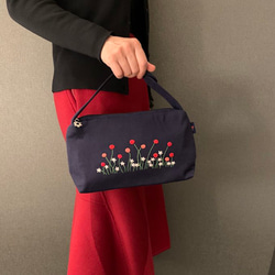 赤いストロベリーキャンドルbag(茶) 6枚目の画像