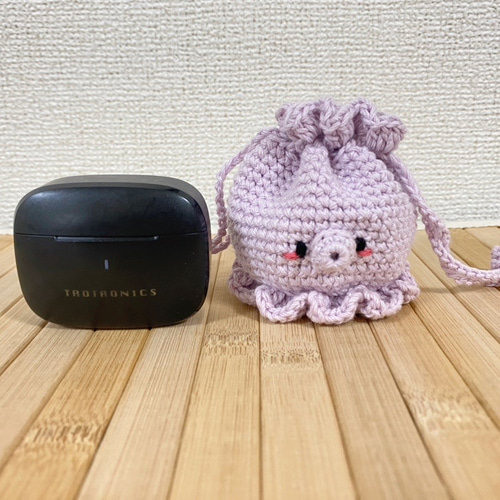 たこのポーチ 巾着 あみぐるみ あみぐるみ たれみみうさぎはうす 通販