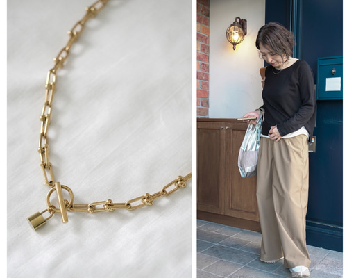 ゴールド チェーンネックレス ロック式 b977d39cb5bdc5276df95ee8af487d